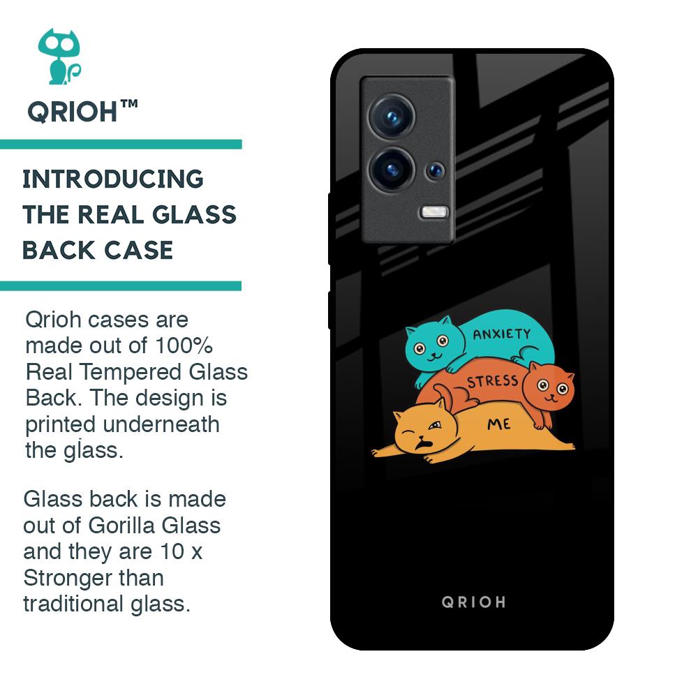 Anxiety Stress Glass Case for IQOO 9 5G