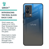 Blue Grey Ombre Glass Case for IQOO 9 5G