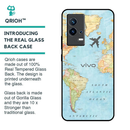 Fly Around The World Glass Case for IQOO 9 5G