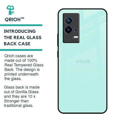Teal Glass Case for IQOO 9 5G