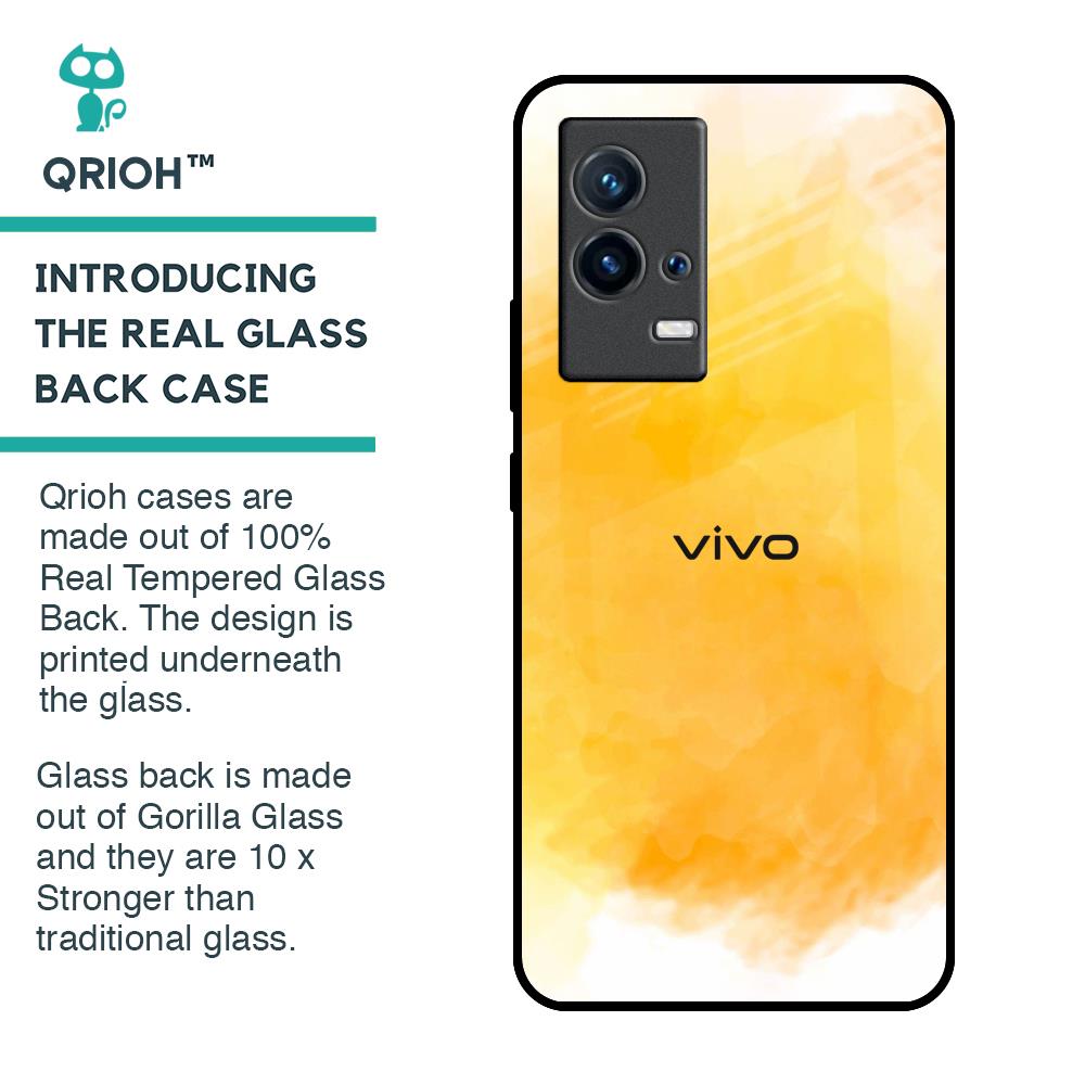 Rustic Orange Glass Case for IQOO 9 5G