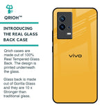 Fluorescent Yellow Glass case for IQOO 9 5G