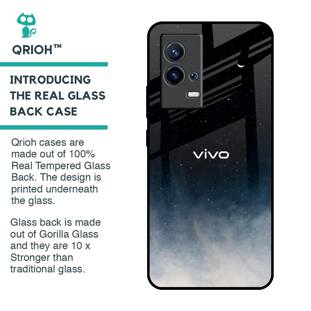 Aesthetic Sky Glass Case for IQOO 9 5G