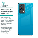 Blue Aqua Glass Case for IQOO 9 5G