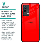 Blood Red Glass Case for IQOO 9 5G