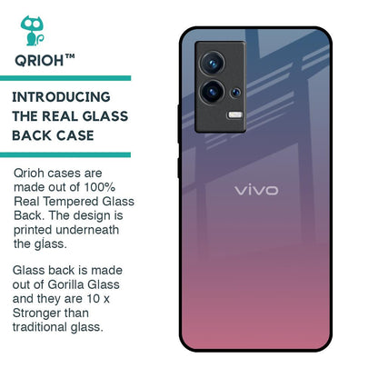 Pastel Gradient Glass Case for IQOO 9 5G