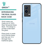Pastel Sky Blue Glass Case for IQOO 9 5G