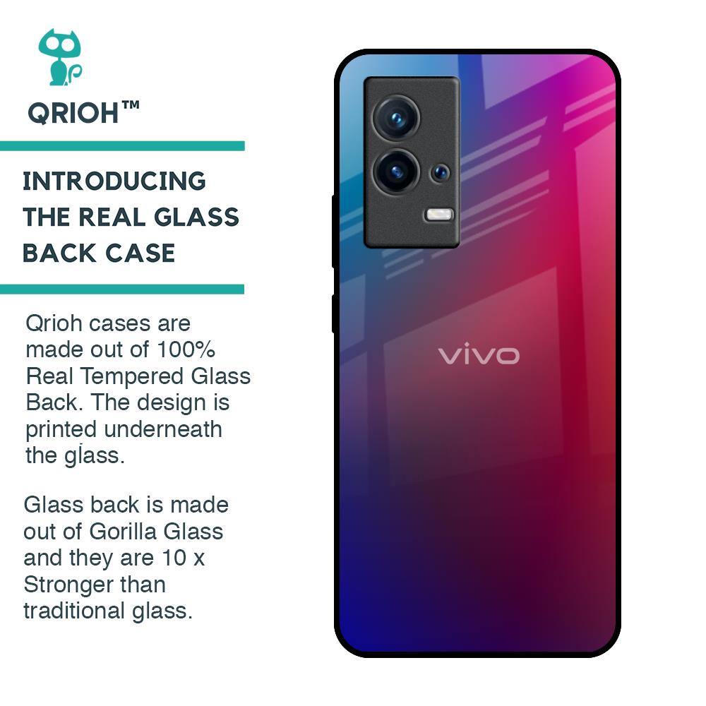 Magical Color Shade Glass Case for IQOO 9 5G