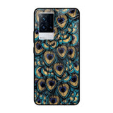 Peacock Feathers IQOO 9 5G Glass Cases & Covers Online