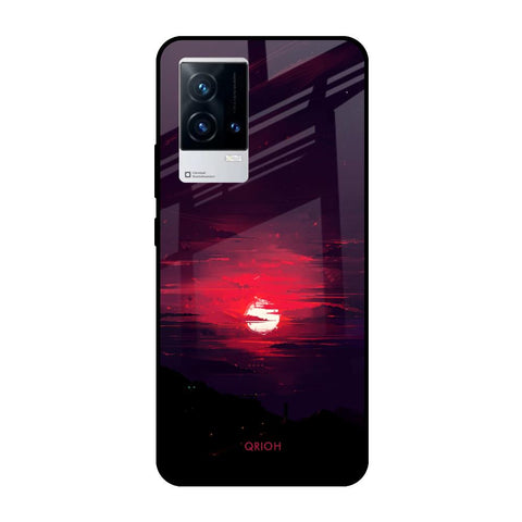Morning Red Sky IQOO 9 5G Glass Cases & Covers Online