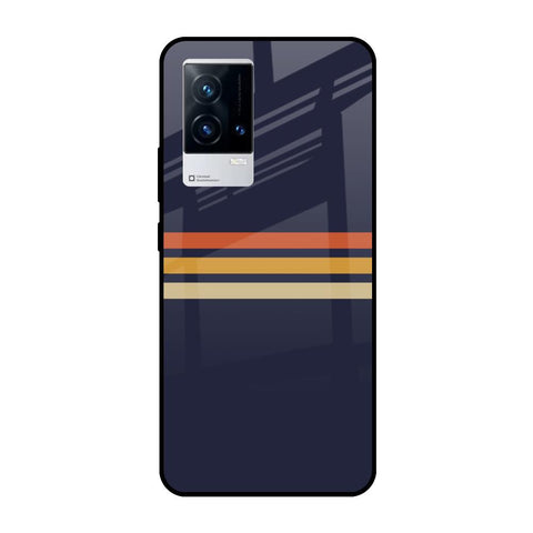Tricolor Stripes IQOO 9 5G Glass Cases & Covers Online