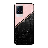 Marble Texture Pink IQOO 9 5G Glass Cases & Covers Online