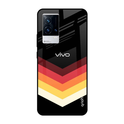 Abstract Arrow Pattern IQOO 9 5G Glass Cases & Covers Online