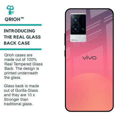 Sunset Orange Glass Case for IQOO 9 5G