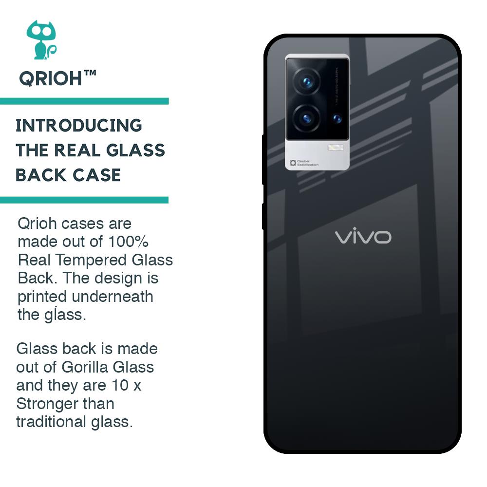 Stone Grey Glass Case For IQOO 9 5G