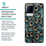Peacock Feathers Glass case for IQOO 9 5G