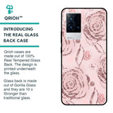 Shimmer Roses Glass case for IQOO 9 5G