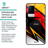 Race Jersey Pattern Glass Case For IQOO 9 5G