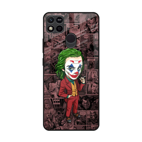 Joker Cartoon Redmi 10A Glass Back Cover Online