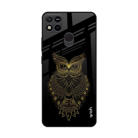 Golden Owl Redmi 10A Glass Back Cover Online