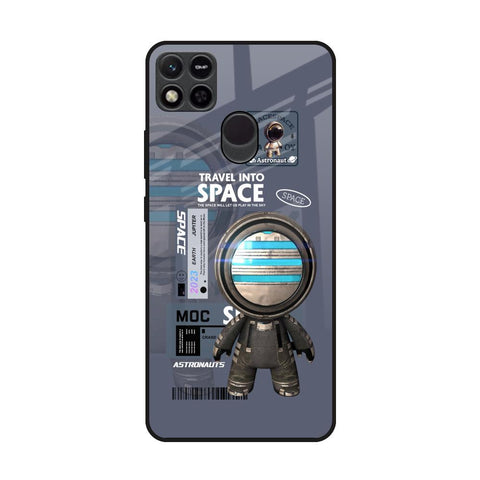Space Travel Redmi 10A Glass Back Cover Online