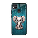 Adorable Baby Elephant Redmi 10A Glass Back Cover Online