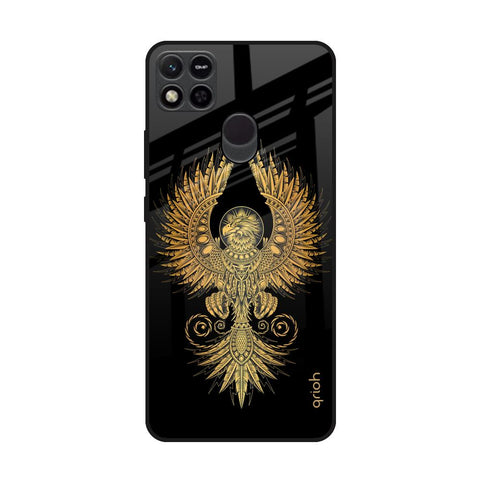 Mythical Phoenix Art Redmi 10A Glass Back Cover Online