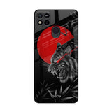 Red Moon Tiger Redmi 10A Glass Back Cover Online