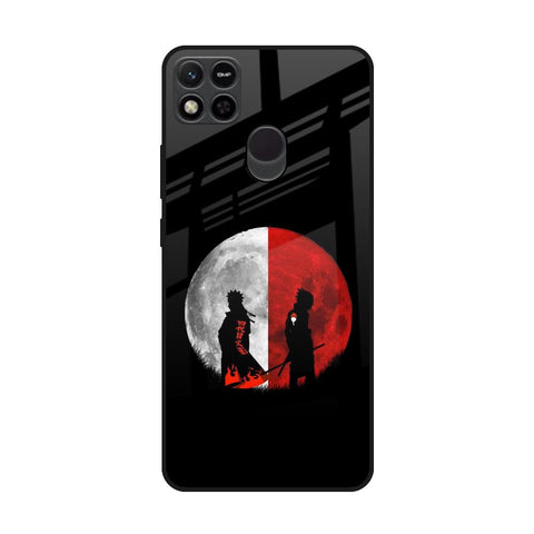Anime Red Moon Redmi 10A Glass Back Cover Online