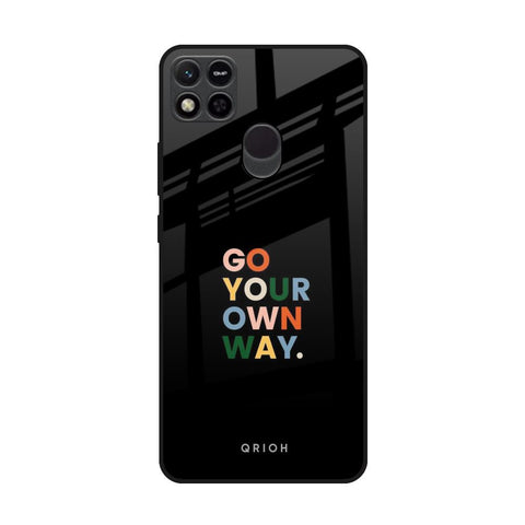 Go Your Own Way Redmi 10A Glass Back Cover Online