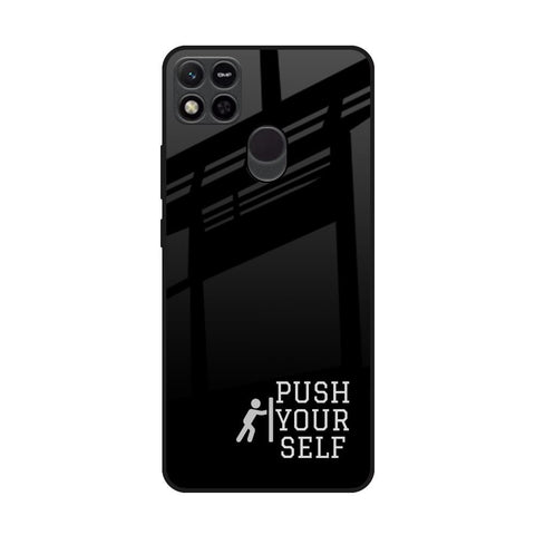 Push Your Self Redmi 10A Glass Back Cover Online