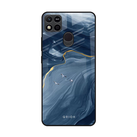 Deep Ocean Marble Redmi 10A Glass Back Cover Online