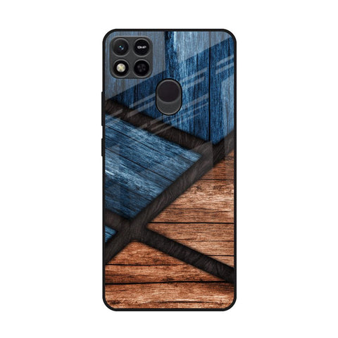 Wooden Tiles Redmi 10A Glass Back Cover Online