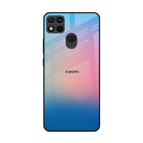Blue & Pink Ombre Redmi 10A Glass Back Cover Online