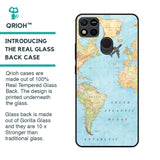 Travel Map Glass Case for Redmi 10A