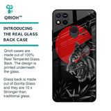 Red Moon Tiger Glass Case for Redmi 10A