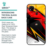 Race Jersey Pattern Glass Case For Redmi 10A