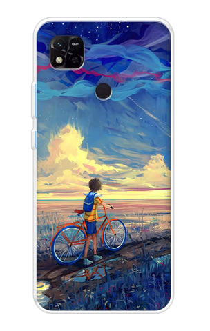 Riding Bicycle to Dreamland Redmi 10A Back Cover