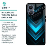 Vertical Blue Arrow Glass Case For OnePlus Nord N20 5G