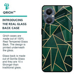 Abstract Green Glass Case For OnePlus Nord N20 5G