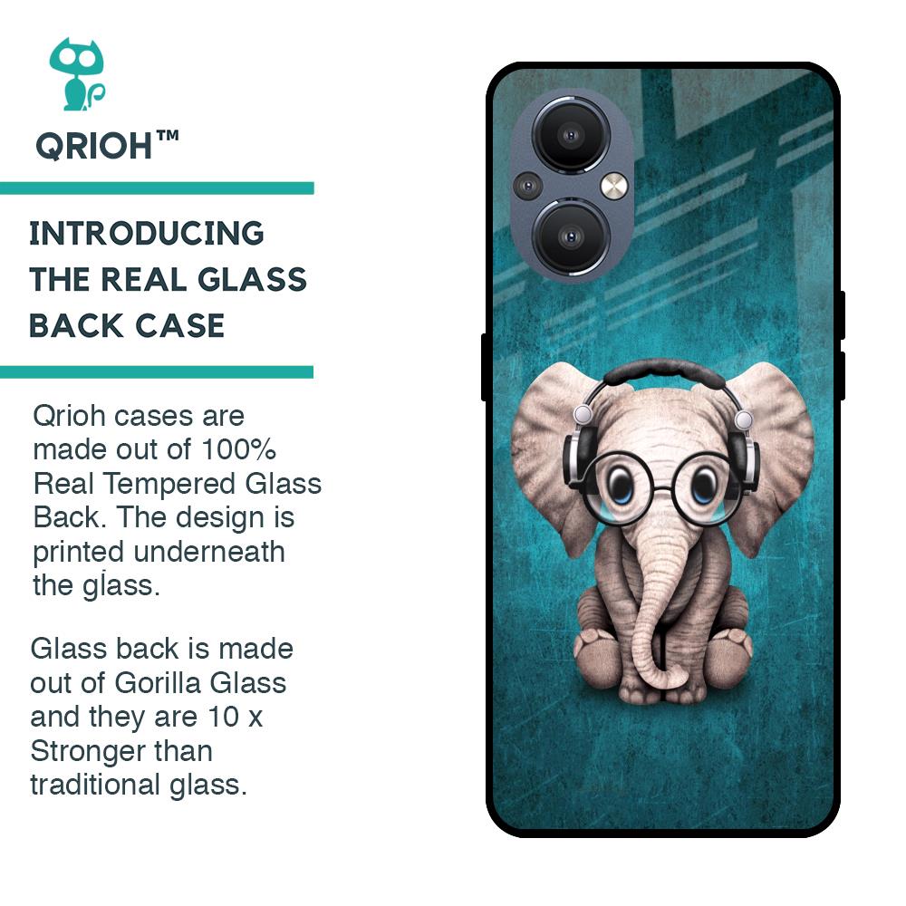 Adorable Baby Elephant Glass Case For OnePlus Nord N20 5G