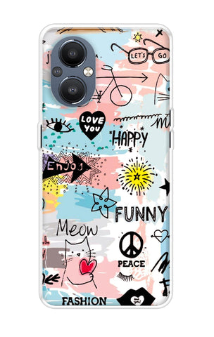 Happy Doodle OnePlus Nord N20 Back Cover