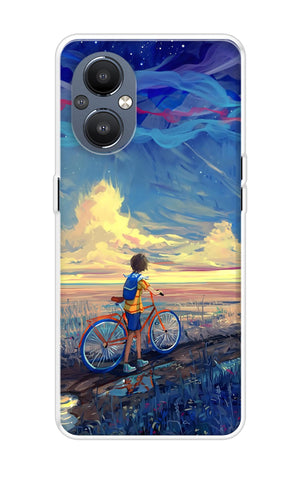 Riding Bicycle to Dreamland OnePlus Nord N20 Back Cover