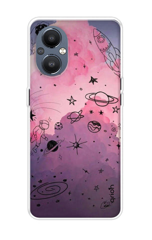 Space Doodles Art OnePlus Nord N20 Back Cover