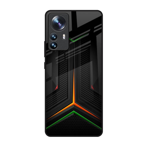 Modern Ultra Chevron Mi 12 Pro 5G Glass Back Cover Online