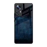 Dark Blue Grunge Mi 12 Pro 5G Glass Back Cover Online
