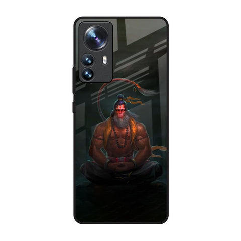 Lord Hanuman Animated Mi 12 Pro 5G Glass Back Cover Online