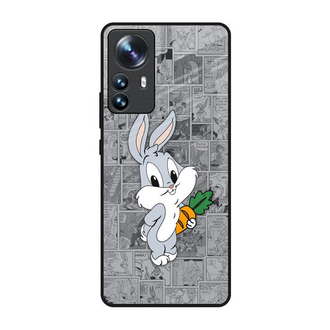 Cute Baby Bunny Mi 12 Pro 5G Glass Back Cover Online