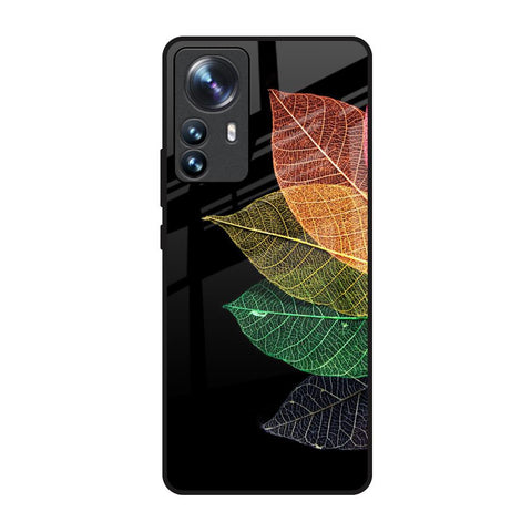 Colorful Leaves Mi 12 Pro 5G Glass Back Cover Online