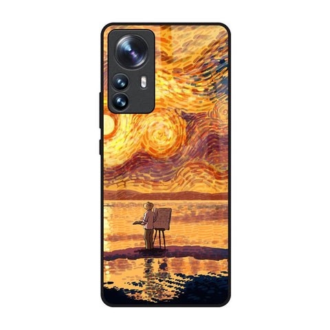 Sunset Vincent Mi 12 Pro 5G Glass Back Cover Online